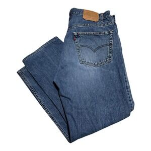 Vintage 2002 Levi's 505 Regular Fit Straight Leg Jeans Mens 38x30 (Fit 36x28.75)